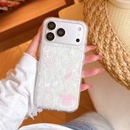 Ocean Shell Cartoon iPhone 15 pro max Phone Case 16 Apple Shock-resistant Case 17 14 Trendy Protecti