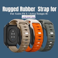 Axtro Fit 3 Watch Strap Durable Silicone Replacement Watchband for Actxa Tempo 5C 4C Smart Fitness T