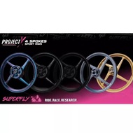Superfly Project X Sport Rim 4 Kaki Yamaha Y15ZR Y16ZR LC135 Honda RS150 RSX150