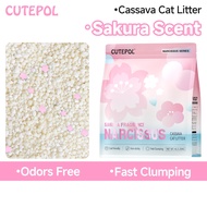Cutepol Scented Cassava Cat Litter 16L/5KG Cat Litter Sand Odor Control Superior Clumping