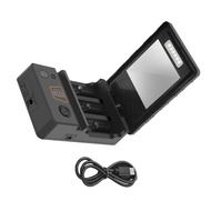 Solar Battery Charger 3 Slot USB C Battery Charger Portable Charger For 26650/21700/18650/18500 Rech