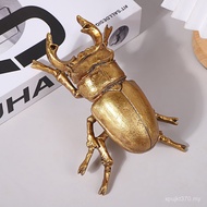 Decoration Creative Insect Beetle Decoration Home Long Halberd Desktop Beetle Resin Unicorn Retro Si