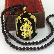 [ Giả Một Trả Mười ] Mặt Dây Chuyền Ngọc Quan Công Dát Vàng Mặt Dây Chuyền Ngọc Bích Trắng Ngọc Bích