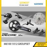 SHIMANO DEORE M6100 Groupset MTB Mountain Bike Groupset 1x12-Speed 32T 170mm 10-51T M6120