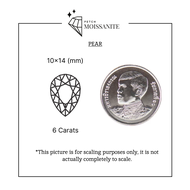 Pear Moissanite Diamond D-Color VVS1 {6ct - 19ct} - เพชรโมอีส หยดน้ำ/เพชรโมซาไนท์ หยดน้ำ {6กะรัต - 1