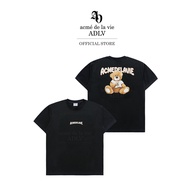 ADLV [acme de la vie] เสื้อยืด Oversize รุ่น Rabbit Bear Short Sleeve T-Shirt Black (50141SRBSSU_U4B