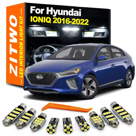 ZITWO 13Pcs LED Interior Dome Reading Light Bulb Kit For Hyundai IONIQ EV 2016 2017 2018 2019 2020 2