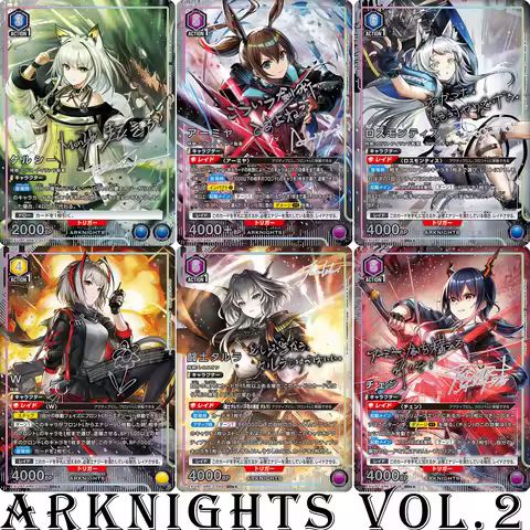 UNION ARENA Arknights Amiya/Kaltsit SR Paralell Cards Japanese TCG Anime Collection Card Replica Sin