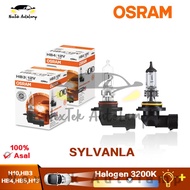 OSRAM Sylvania H10 H13 HB3 HB4 HB3A HB4A HB5 12V 3200K Car Standard Halogen Headlight Original Bulb 