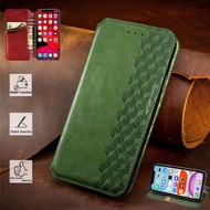Samsung Galaxy A51 A71 A31 A11 M31 M21 M30s M11 Card Slot Phone Case PU Luxury Leather Wallet Magnetic Attraction Flip Cover Dark Green Business Stand Casing Holder
