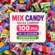 MIX CANDY 100PCS Gula-Gula Campur Cloud 9 Fruit Plus Mentos Torrone Hudson Hacks Kopiko Candy Snack 