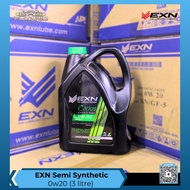 EXN LUBE Engine Oil - 0w20 (3 liter) - Semi Synthetic Engine Oil - Automotive, Passenger Car