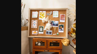 Cork Board Photo Wall Wooden Picture Frame Collection DIY Display Board for Wedding Home Decor