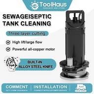 🔥Hot🔥Automatic Submersible Water Pump 220V Stainless Steel Submersible High Head Sewage Water Pump