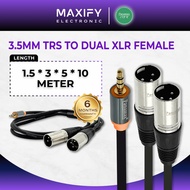 Panamax High Quality Audio Cable (3.5mm Stereo Male to Dual 3 Pin XLR Male) = EC-1230