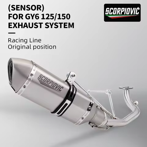 Contact tube for motorcycle decoration GY6 125 150cc scooter Motorcycle Exhaust Contact 152QMI 157QM