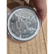 25 Ringgit commemorative silver coin celebrating the 25th anniversary of independence