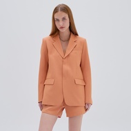 PIMNATTA Solo Blazer Orange เบลเซอร์งานสูท สีชมพู Blazer Casual Look ตัดเย็บงานช่างสูท ผ้าคุณภาพดี เ