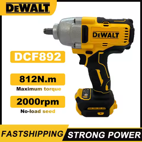 Dewalt DCF892 812N.m Brushless Electric Wrench 1/2 Inch Cordless Impact Driver High Torque Three Spe