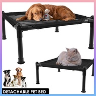 Elevated Dog Bed Raised Outdoor Dog Bed with Breathable Mesh and Steel Frame Durable Cooling Elevated Pet Bed Portable Dog Cot Bed SHOPCYC7736