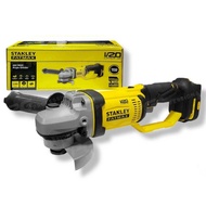 STANLEY เครื่องเจียรไร้สาย 100 มม. 20V SCG400N ตัวเปล่า / SCG400M2K-B1 ครบชุด แบตเตอรี่ 4.0Ah พร้อมก