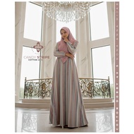 KATUN CANDY STRIPE GAMIS BY NONA ANNA DAILY (GAMIS ONLY) / SYARI GAMIS DOBBY COTTON MOTIF