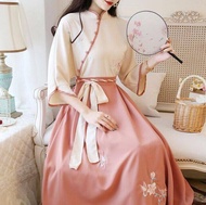 Camile Womens Hanbok Dress Summer Chinese Style Ancient Hanbok Daily Chiffon Dress Set Womens Elegan