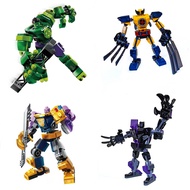 GOROCK Hulk Machine Wolverine Thanos  Overlord Unlimited Gem Avengers Alliance Building Blocks Boy toy
