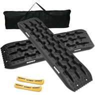 Off-Road Traction Boards, Pair Recovery Tracks Tire Traction Mats for 4WD Mud,Sand,Snow Tracks. 4X4 