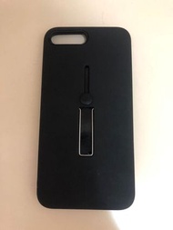 Iphone 7/8plus case 手機殼 支架 黑色 送掛頸電話繩