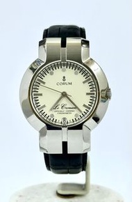 崑崙 -  Le Corum ( 282.251.27型號 )、原裝象牙已經面皮帶鋼錶(36.5 mm）、崑崙自動機芯、原裝鋼扣(金章底) Corum - Le Corum ( 282.251.27 