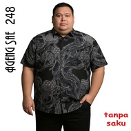 KEMEJA KATUN Men's Jumbo Cotton Batik Shirt Ageng Sae Size 248 L, XL, XXL, 3XL, 4XL, 5XL, 6XL, 7XL