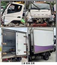 零件車 2015 2017 三菱 堅達 FUSO 手排 自排 五期 兩台拆賣 引擎 電腦 變速箱 車頭 後車斗 差速器