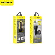 AWEI - G76 C-822 MINI PD 20W 汽車充電器 車用手機充電器 車載充電器 電話用 快充 雙輸出 QC3.0 A + Type C PD+QC 20W 12-24V 3.0A 智