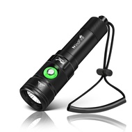 WINDFIRE Dive Light Scuba Diving Flashlight, IPX8 Waterproof Flashlight, 4 Modes Underwater Lights w
