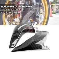 100mm Carbon Fiber Motorcycle Cooling Air Ducts Brake Caliper Cooler Channel For Aprilia Tuono V4 R 