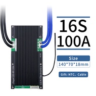 LILN Hardware BMS NTC แบตเตอรี่ Lifepo4 4S 12V 8S 24V 16S 48V 20A 30A 60A 100A แบตเตอรี่32700 18650ส