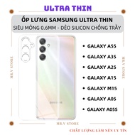 Ultra thin 0.6mm thin silicone case for Samsung Galaxy A55 A35 A25 A15 A05 A05s M15