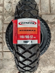 Zeneos ROADMAX 110 90 12 Ban luar motor Tubeless Dual Purpose Semi Trail scoopy ring 12