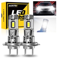 AUXITO 2PCS 22000LM 120W H7 LED Headligh Bulb Upgraded 600% Brighter No Adapter Required Built-in Fa
