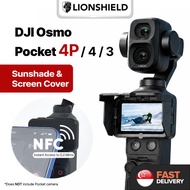 (SG) LionShield DJI Osmo Pocket 4P / 4 / 3 Foldable Sunshade Screen Cover Magnetic Lens Hood Screen 