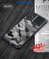 Case Samsung A22 5G Camshield ARMY Camouflage Protect Cover Slide