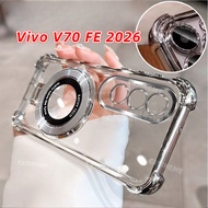 Vivo V70 FE 2026 Luxury Plating Transparent Casing For Vivo V70 V70FE VivoV70FE V 70 70V FE Lite Eli