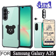 Samsung Galaxy A26 Shockproof Phone Case for Samsung A36 A56 A16 A06 4 in 1 Camera Lens Ceramic Temp