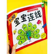 Children's Drawing Book 1-50 within Number Dot-to-Dot Matrix Stylus Training Baby Coloring Book 3-6 