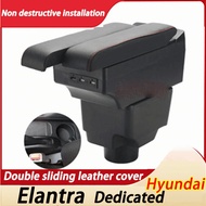 Hyundai Elantra Armrest Box Elantra Special Double Layer Double Slide Design Storage Box Central Armrest USB Charging