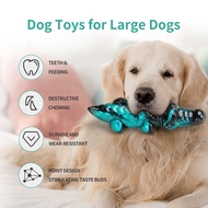 Dog Toys Teether Bone Bite For Cleaning Teeth Meat Flavor Crocodile Picture Nylon Material Extra Dur