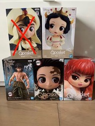 Qposket 阿拉丁 白雪公主 伊之助 炭治郎 渡邊直美 標準盒