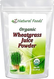 Organic Wheatgrass Juice Powder - Ultra Concentrated Green Nutrition - Incredible Superfood for Shots, Smoothies, Shakes, Recipes - Boost Energy &amp; Vitality - Raw, Non GMO, Vegan, Kosher - 1 lb