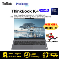 【1Year Warranty】2024 Lenovo ThinkBook 16+ Laptop/Lenovo Laptop/ThinkPadThinkBook 16+ Notebook/Lenovo Intel Core Ultra7 155H/Ultra5 125H Laptop/16" 2.5K 120Hz Screen Computer Notebook/联想ThinkBook笔记本/联想笔记本